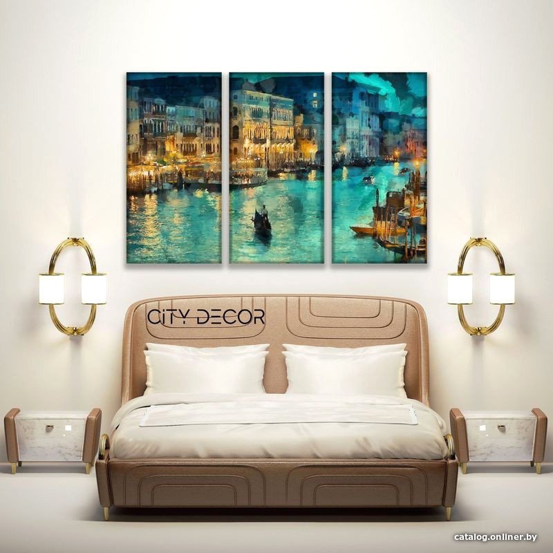 Модульная картина Citydecor Море/Водопады 7.66 75x117 см