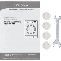 Стиральная машина Krona Rhene Max White 1400 9K WM