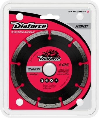 Отрезной диск алмазный  Diaforce Segment 500125