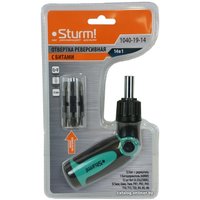 Набор отвертка с битами Sturm 1040-19-14 (14 предметов)