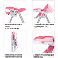 Высокий стульчик Nuovita Grande (коралловый)