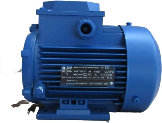 

Электрический двигатель Полесьеэлектромаш АИР71B4 (исполнение - IM1081, крепление - с р.к.в.)