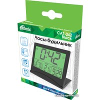 Настольные часы Ritmix CAT-042 (черный)