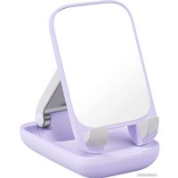 Подставка Baseus Seashell Series Phone Stand (с зеркалом, сиреневый)