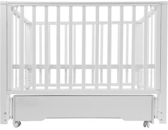 Классическая детская кроватка Sweet Baby Vittoria с маятником и ящиком (белый)