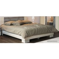 Кровать SV-Мебель Лагуна 2 200x160 (дуб сонома/белый гянец)