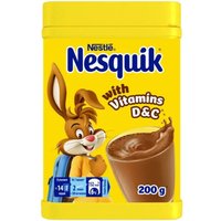 Какао растворимое Nesquik обогащенный витаминами C&D в банке 200 г