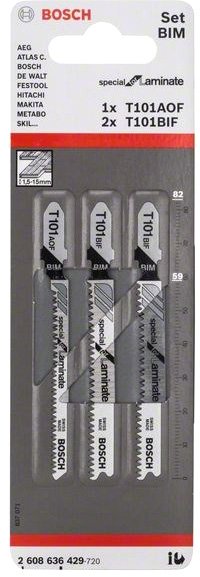 

Набор оснастки для электроинструмента Bosch 2608636429 3 предмета