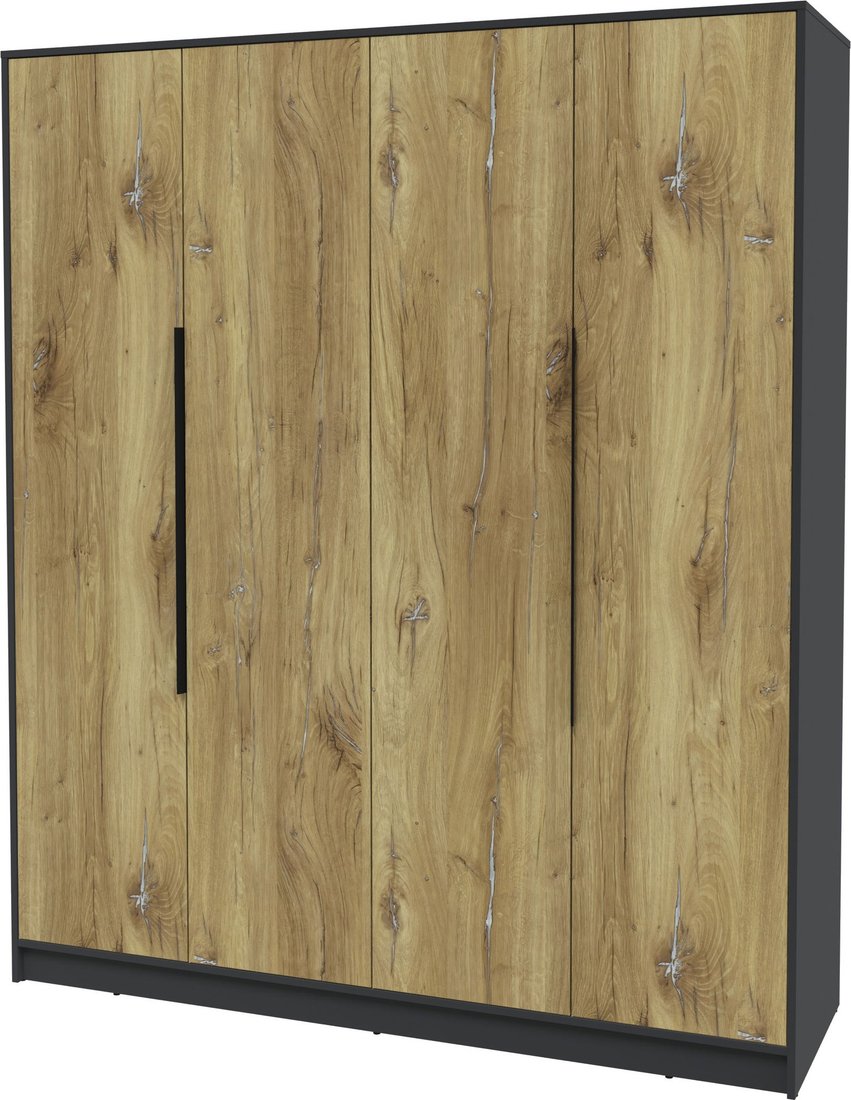 

Шкаф распашной Интерлиния Концепт КТ-Ш4 (дуб нокс/антрацит)