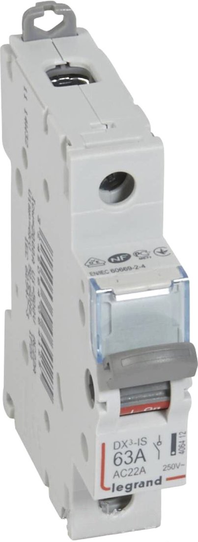 

Выключатель нагрузки Legrand DX3 1П 63A 406412