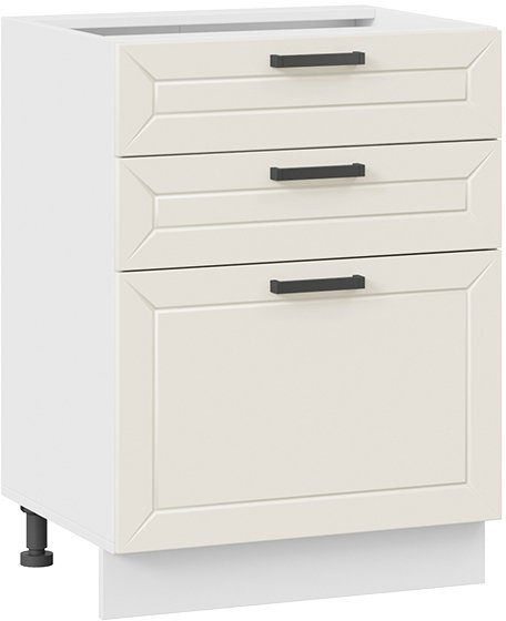 

Шкаф напольный Трия Лорас 1Н6Я3 (белый/холст брюле)