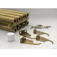 Стальной трубчатый радиатор Сунержа Эстет-00 EU50 1800х270 6 секций (состаренная бронза)