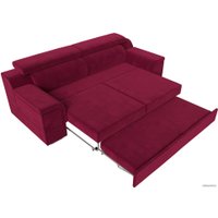 Диван Лига диванов Лига-003 117112 (микровельвет бордовый)