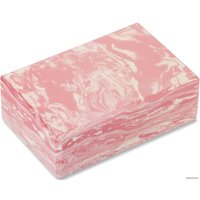 Блок для йоги Indigo IN259 (мраморный розовый)