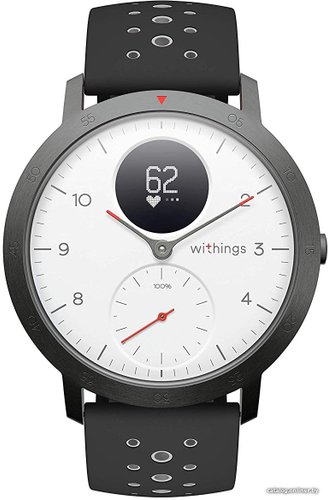 Гибридные умные часы Withings Steel HR Sport (белый циферблат)