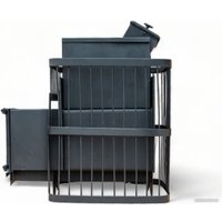 Банная печь ComfortProm Сталь 8мм 26м3, закрытая каменка, чугунная дверь