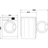 Стирально-сушильная машина Whirlpool FFWDD 1076258 SV EE
