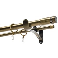 Карниз для штор Sundays Home Волна Имидж 25мм+16мм двухрядный (антик, 3м)