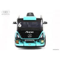 Электромобиль RiverToys Mercedes-Benz Axor с прицепом H777HH (голубой)