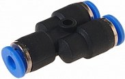 

Фитинг RockForce Фитинг Y-образный для пласт. труб 4 мм RF-SPY04