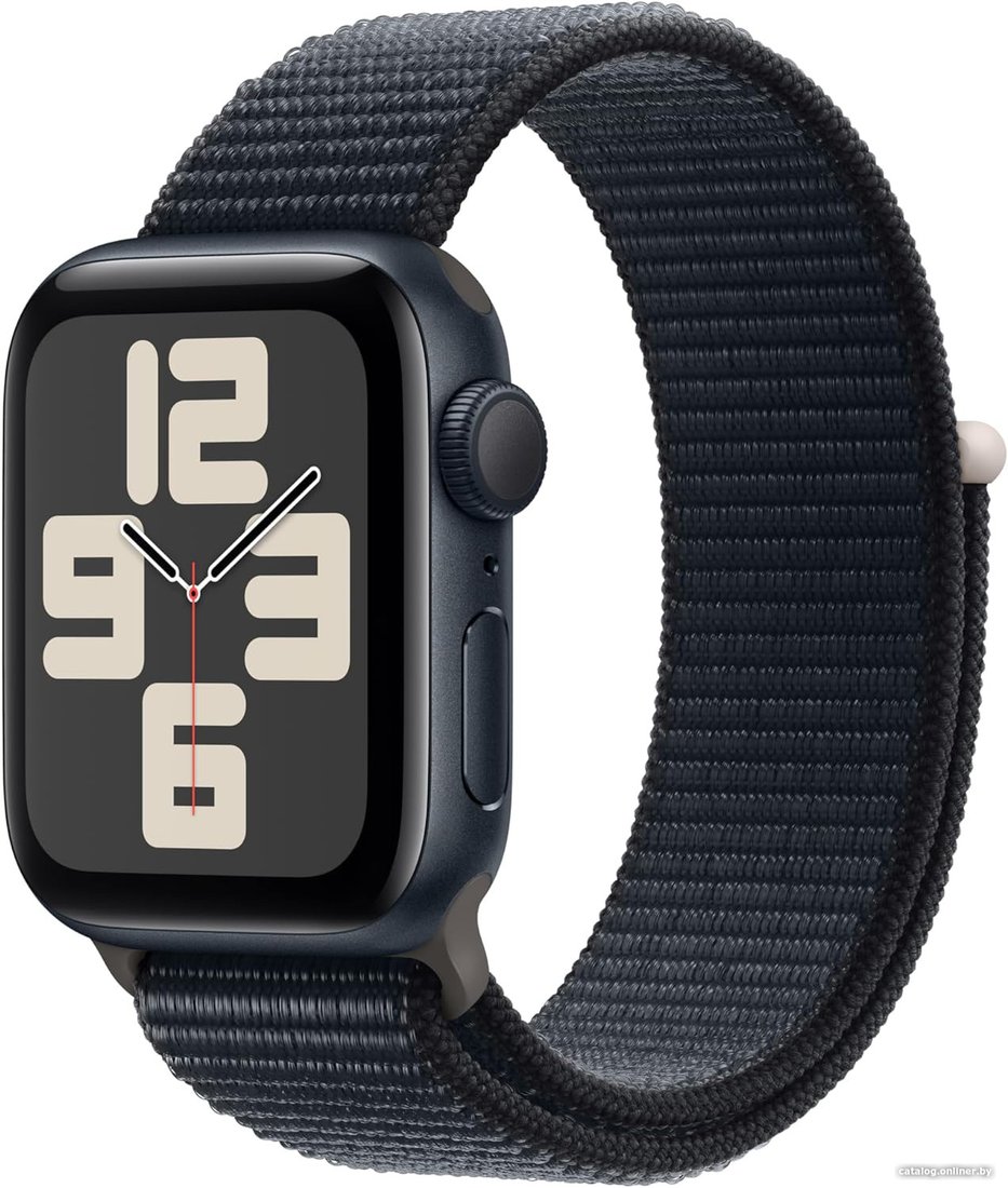Умные часы Apple Watch SE 2 40 мм (алюминиевый корпус, полуночный/полуночный, нейлоновый ремешок)
