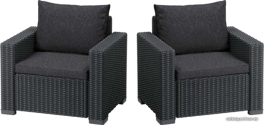 Набор садовой мебели Keter California Chair 231561 (2 шт, графит)