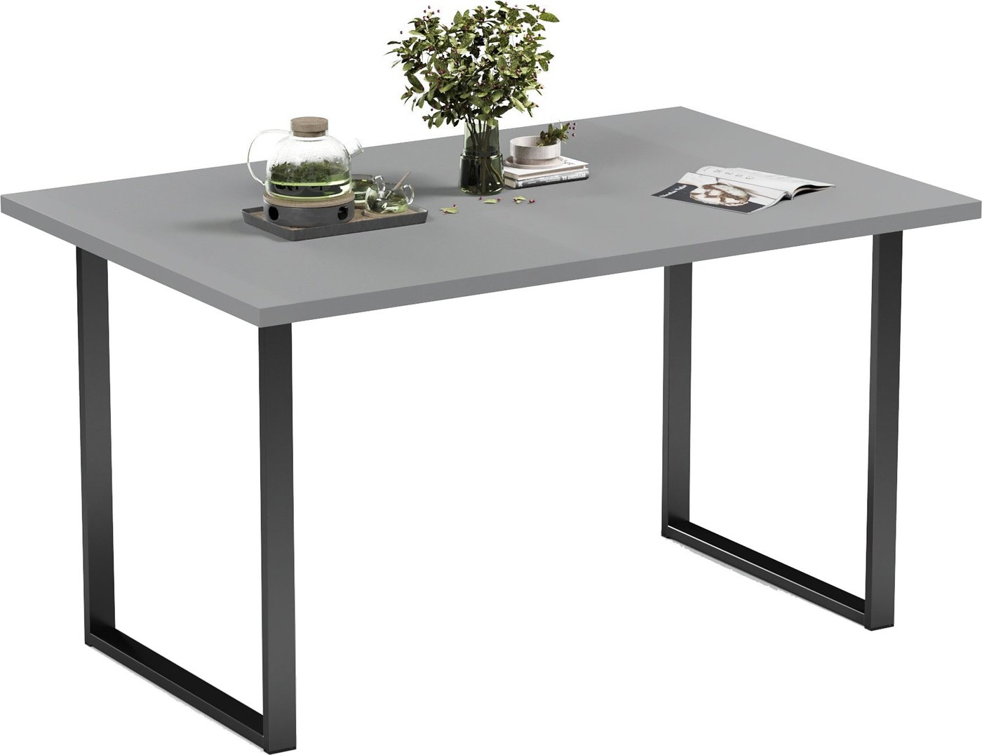 

Кухонный стол Mio Tesoro Tako 120x66 (серый/черный)