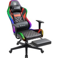 Игровое (геймерское) кресло Defender Lumos (черный/красный)