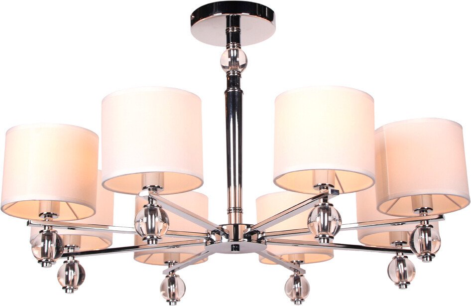 

Люстра средней высоты Escada Belief 667/8P E14*40W Chrome