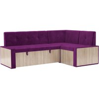 Угловой диван Мебель-АРС Таллин 191x83x121 (фиолетовый)
