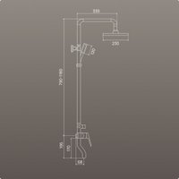 Душевая система  РМС PL7CH-009DK