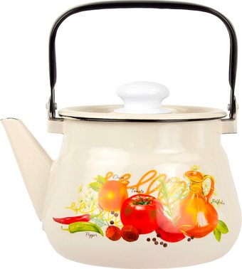 Чайник без свистка Лысьвенские эмали Итальянская кухня С-2711П2/4ЖмРч