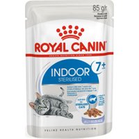 Консервированный корм для кошек Royal Canin Indoor Sterilised 7+ in Jelly кусочки в желе 12x85 г