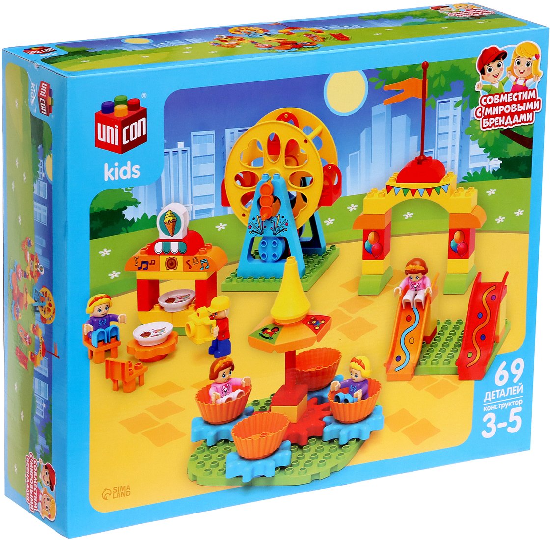 

Конструктор Unicon Ярмарка 9826953 (69эл)