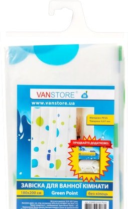 

Шторка-занавеска для ванны VanStore Green Point Peva 61008
