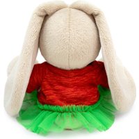 Классическая игрушка BUDI BASA Зайка Ми в теплом платье и со снеговиком Малыш SidX-612