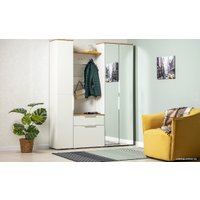 Шкаф-пенал Mobi Октава 13.228 (белый PE шагрень/дуб золотой Craft/белый шагрень 4101 ПВХ)