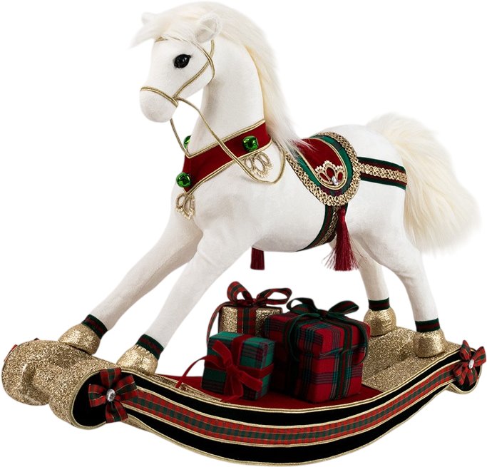 

Елочная игрушка Arya Rocking Horse (белый)