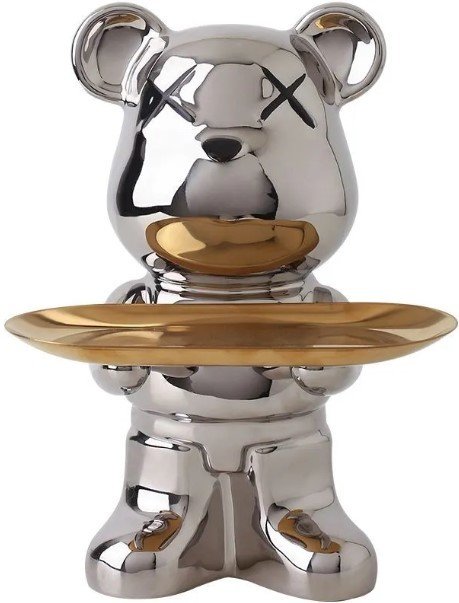 

Статуэтка Merry Bear Home Decor Violent Bear Серебро 30001210