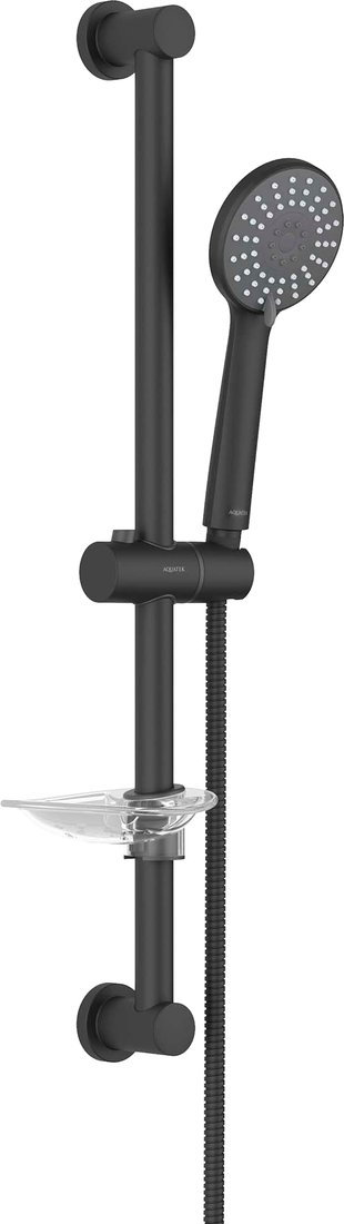 Душевой гарнитур  Aquatek Бетта AQ2013MB (черный матовый)