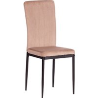 Стул TetChair Verter металл/флок 47.8x41.5x97 (бежевый HLR8/черный)