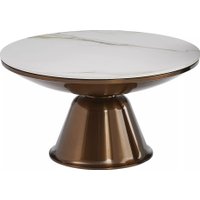 Журнальный столик Signal Vera (белый/медный)