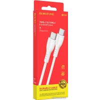 Кабель Borofone BX51 USB Type-C - USB Type-C (1 м, белый)