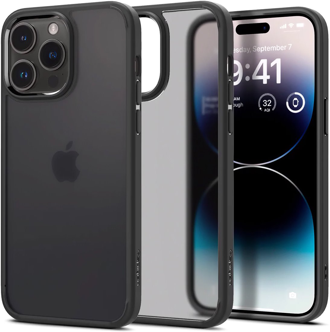

Чехол для телефона Spigen Ultra Hybrid iPhone 14 Pro Max ACS04824 (черный)