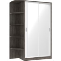 Шкаф-купе Кортекс-мебель Лагуна ШК04-02 (орех элия/белый, левая консоль)