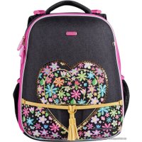 Школьный рюкзак Mike&Mar Сердечко (темно-серый/малиновый)