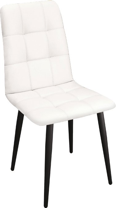

Стул Трия Аспен К1С (черный муар/кож.зам Polo White)