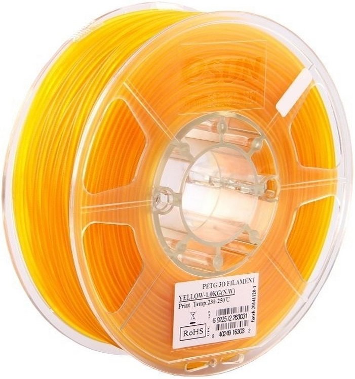 

Пластик eSUN PET-G 1.75 мм 1000 г (желтый)