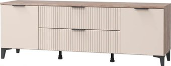 Комод MLK Тоскана с 2 дв. и 2 ящ. (дуб табачный/бисквит)