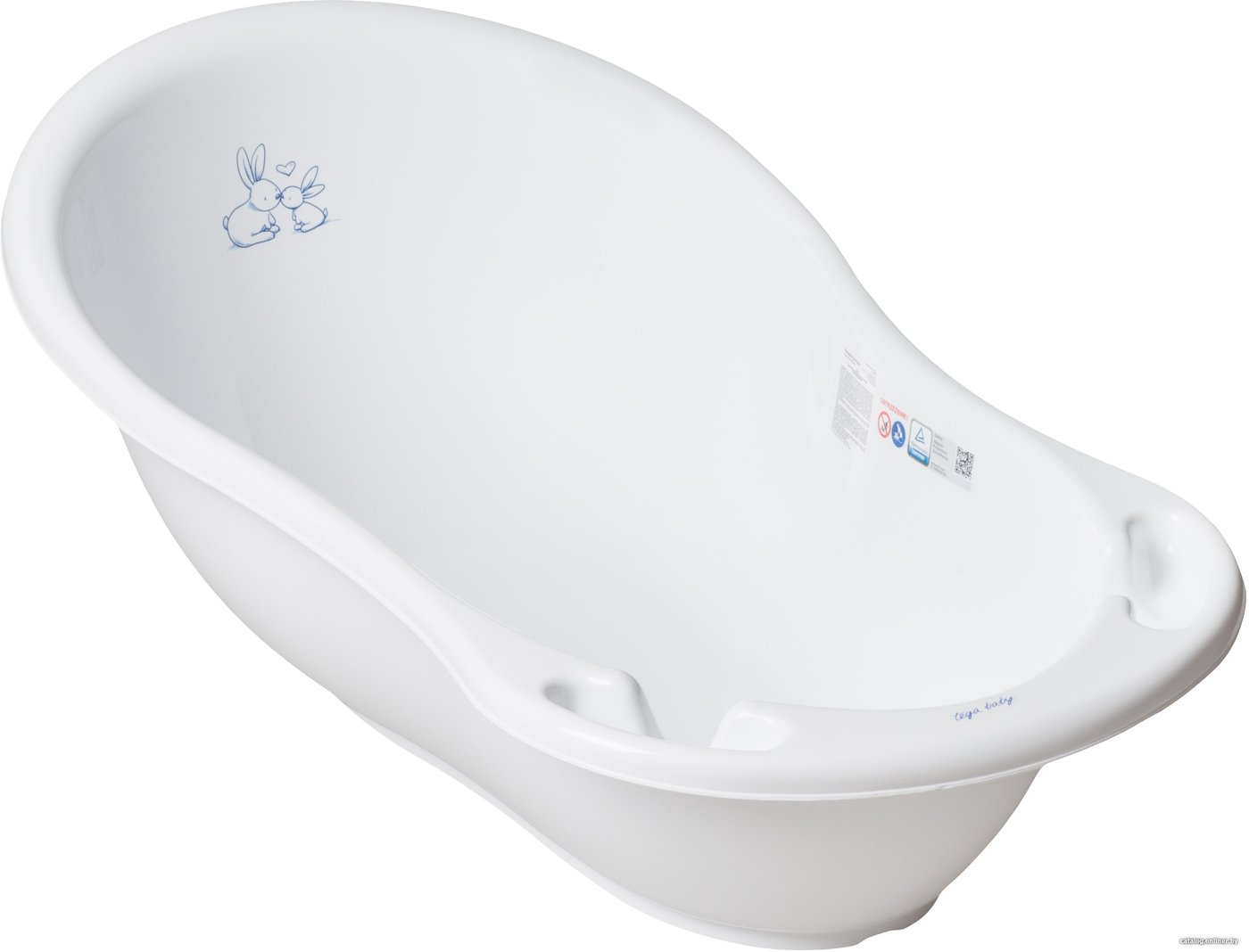 Ванночка для купания Tega Кролики KR-004-103 (белый)